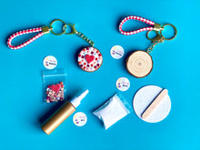 Load image into Gallery viewer, DIY Mini Mosaic Heart Keychain Kit