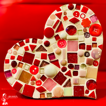 Load image into Gallery viewer, DIY Tri-Color Mosaic Heart Plaque