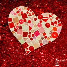Load image into Gallery viewer, DIY Tri-Color Mosaic Heart Plaque