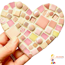 Load image into Gallery viewer, DIY Mosaic Heart Coasters