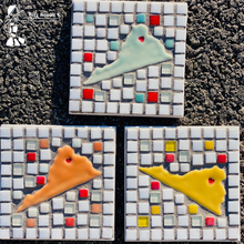 Load image into Gallery viewer, DIY Mosaic Virginia State Coasters