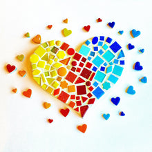 Load image into Gallery viewer, DIY Tri-Color Mosaic Heart Plaque