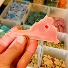 Load image into Gallery viewer, DIY 4" x 6" Rectangle Virginia Tile Mosaic Picture Frame Kit