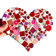 Load image into Gallery viewer, DIY Tri-Color Mosaic Heart Plaque