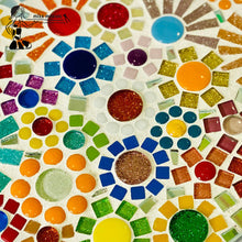 Load image into Gallery viewer, DIY Mosaic Flower Power Round Wall Plaque