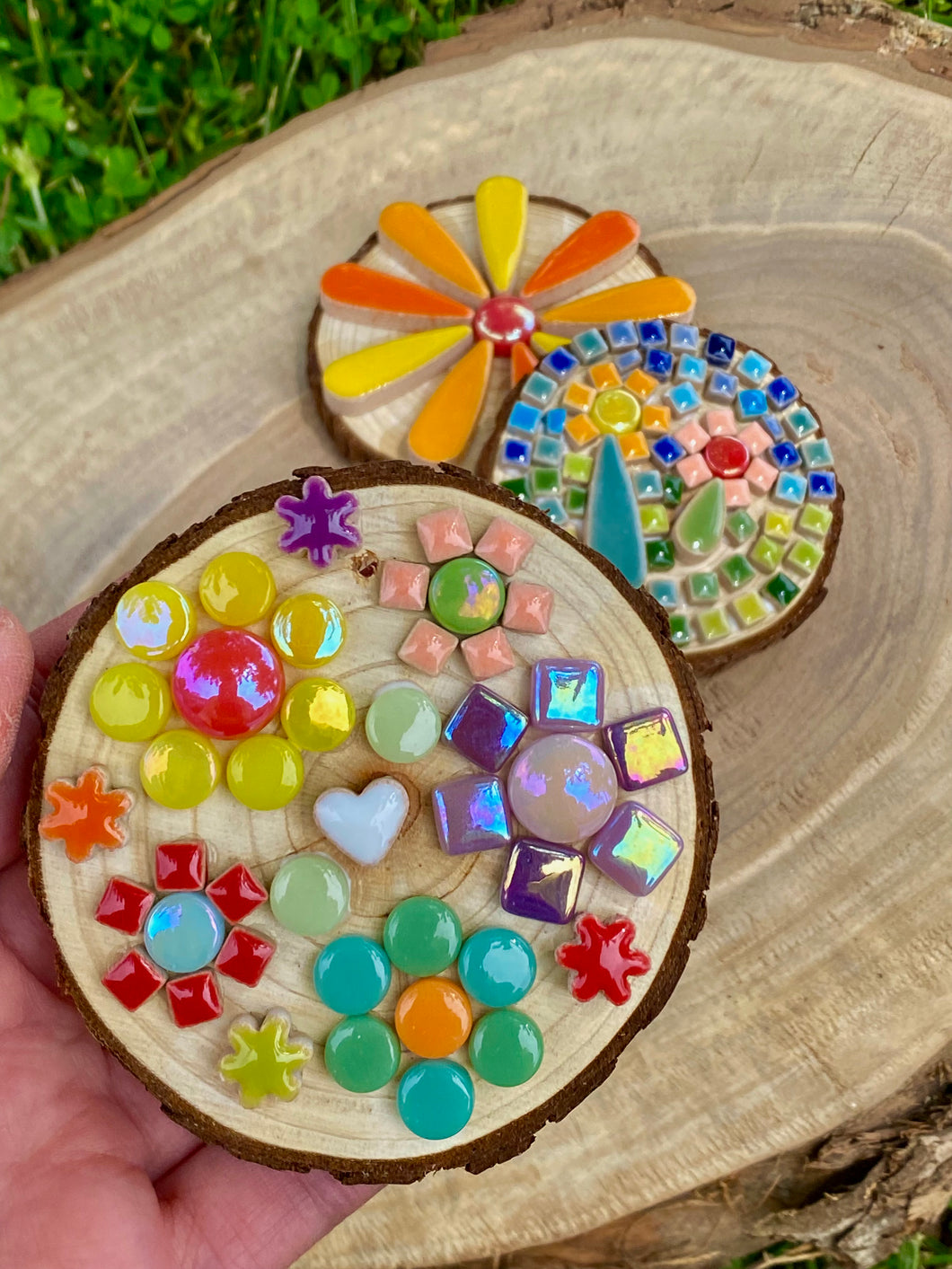 DIY Flower Ornament Woodslice Kit