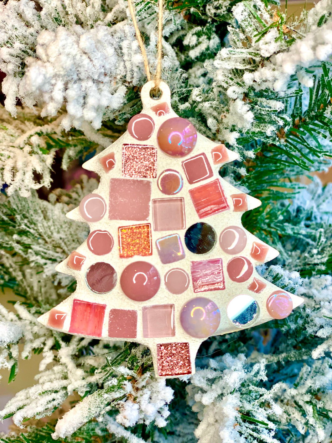 Make-Your-Own Sparkly Pink Tree Ornaments Kit