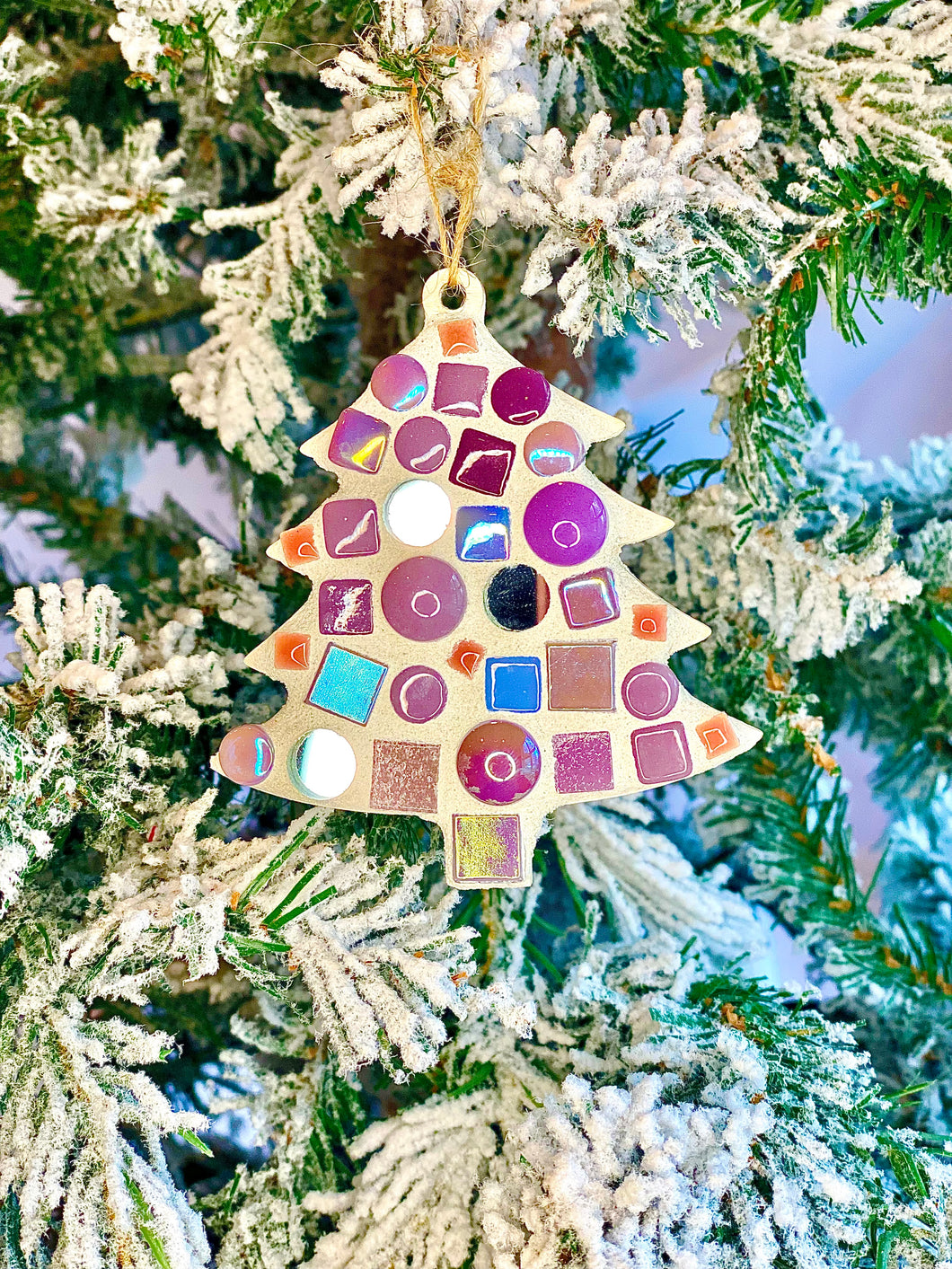 Make-Your-Own Sparkly Purple Tree Ornaments Kit