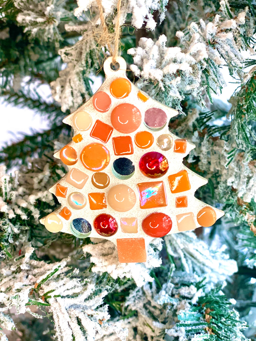 Make-Your-Own Sparkly Orange Tree Ornaments Kit