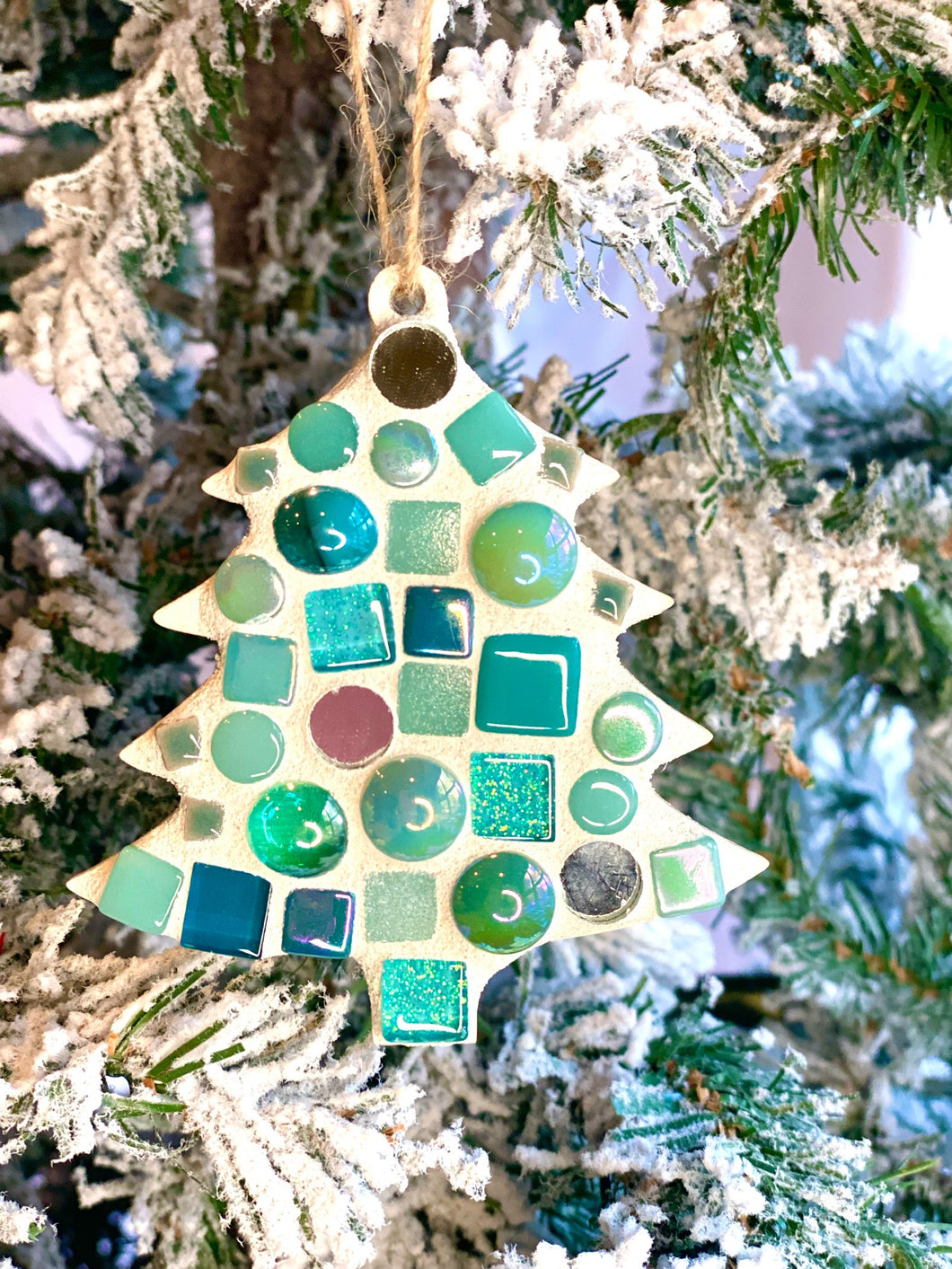 Make-Your-Own Sparkly Turquoise Tree Ornaments Kit