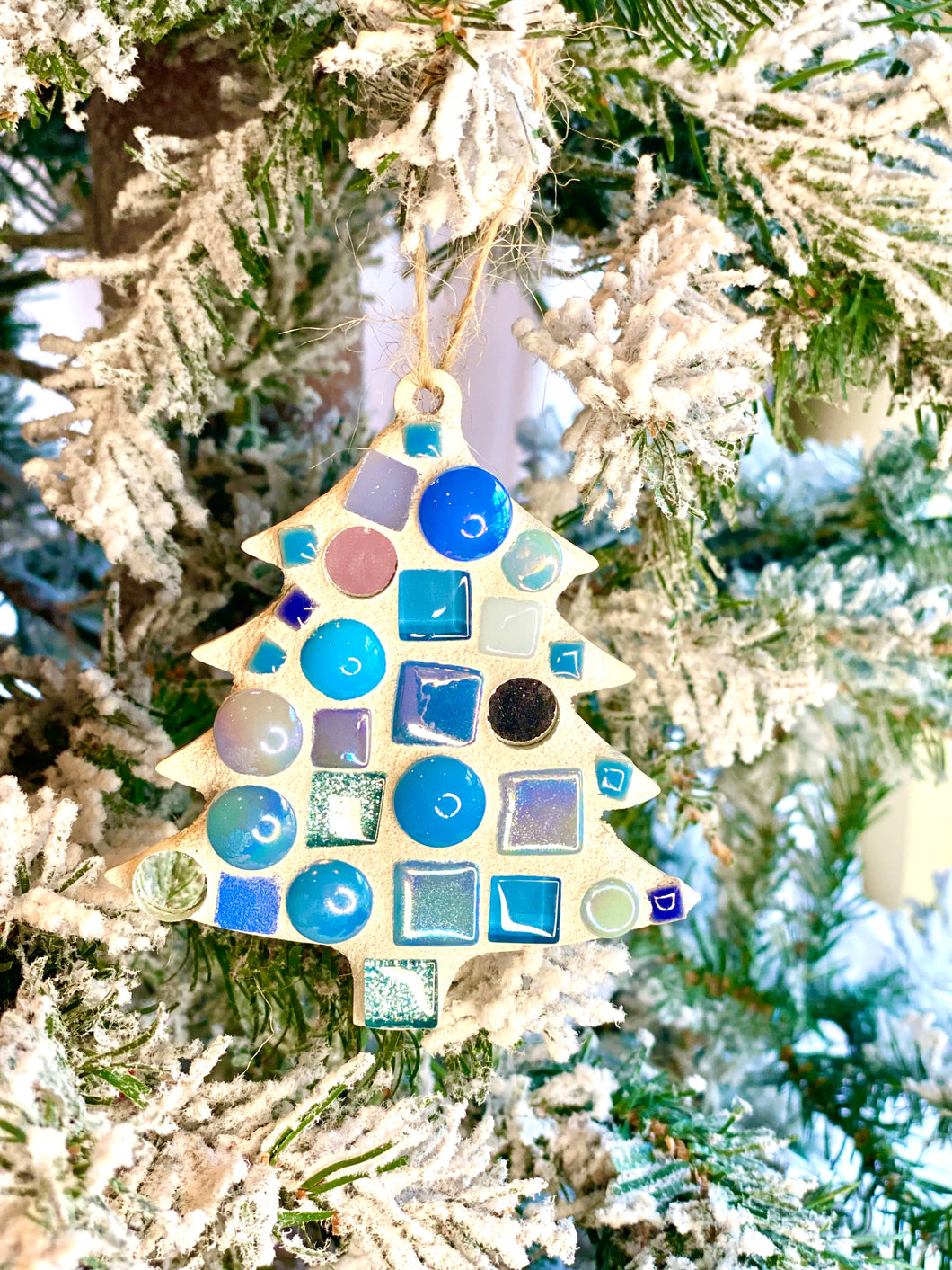 Make-Your-Own Sparkly Blue Tree Ornaments Kit