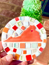 Load image into Gallery viewer, Make-Your-Own Round Mosaic Virginia State Coasters
