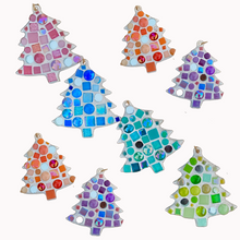 Load image into Gallery viewer, Make-Your-Own Sparkly Turquoise Tree Ornaments Kit
