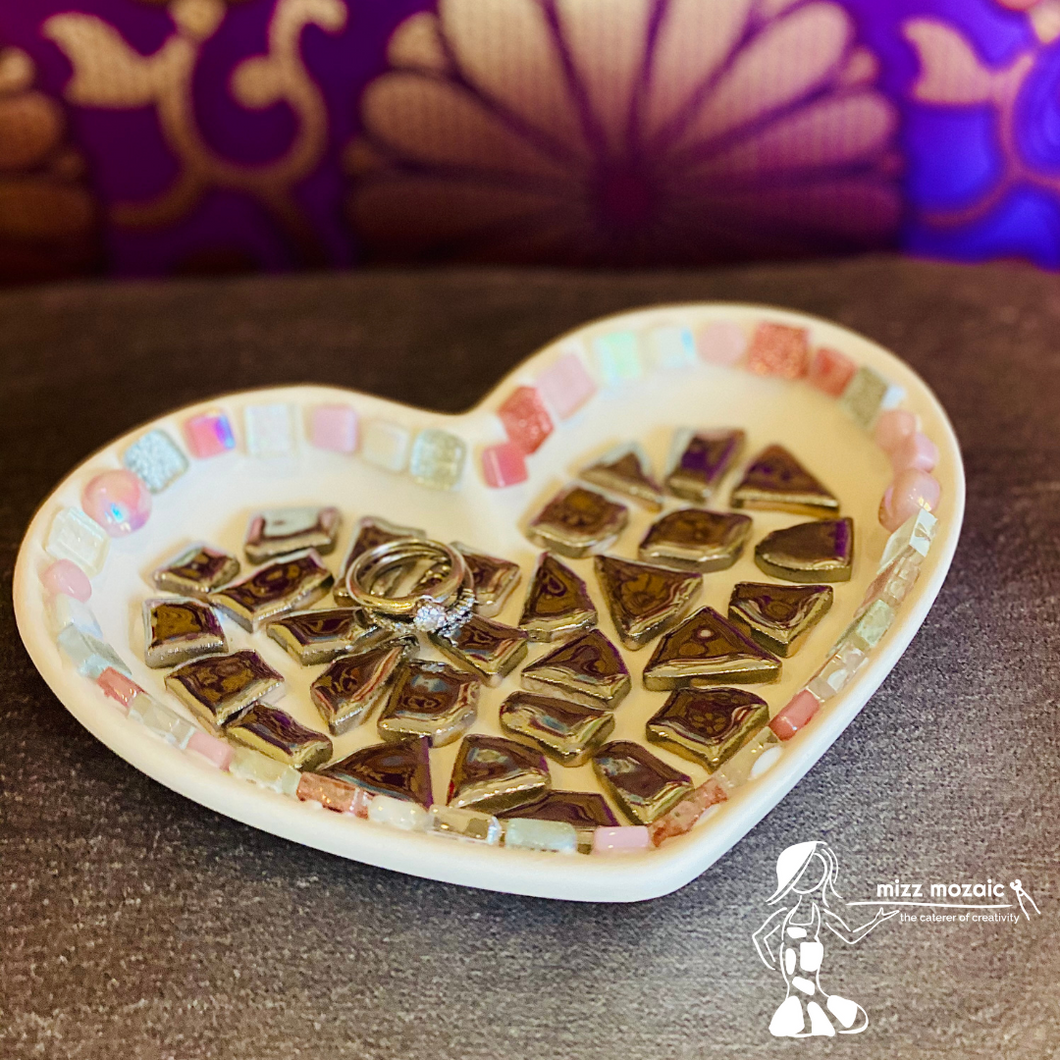 DIY Mosaic Heart Dish