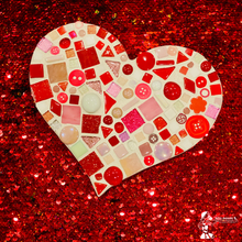 Load image into Gallery viewer, DIY Tri-Color Mosaic Heart Plaque
