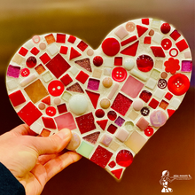 Load image into Gallery viewer, DIY Tri-Color Mosaic Heart Plaque
