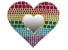 Load image into Gallery viewer, DIY Mosaic Heart Mirror

